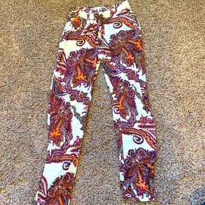 NWOT, Lascana Paisley Print Legging Beach Pants, size 6